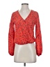 Sienna Sky 100% Polyester Red Long Sleeve Blouse Size S - photo 1