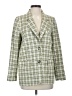 Topshop Plaid Green Blazer Size 4 - photo 1