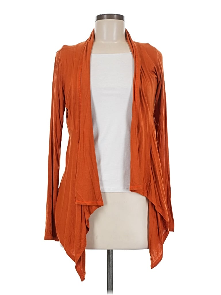 Pre-owned Chris & Carol Cardigan Sweater In Orange