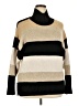 A New Day Stripes Tan Turtleneck Sweater Size XXL - photo 1