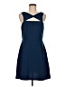 BCBGeneration 100% Polyester Solid Blue Cocktail Dress Size M (estimated) - photo 1