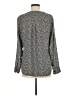 Express 100% Polyester Gray Long Sleeve Blouse Size M - photo 2