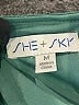 She + Sky Solid Teal Casual Skirt Size M - photo 4