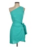 Tyche 100% Polyester Solid Teal Cocktail Dress Size XS - photo 1