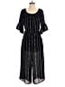 Luxology 100% Polyester Stripes Black Jumpsuit Size 4 - photo 1