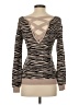 Love Ellie Animal Print Brown Pullover Sweater Size S - photo 2