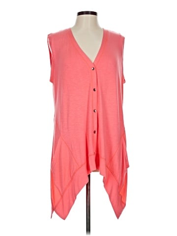 LOGO Sleeveless Button-Down Shirt (view 1)
