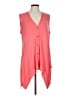 LOGO Orange Sleeveless Button-Down Shirt Size L - photo 1
