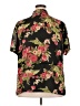 Unbranded Floral Black Short Sleeve Blouse Size 2X (estimated) - photo 2