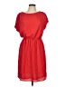 MICHAEL Michael Kors 100% Polyester Solid Red Casual Dress Size L - photo 1