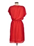 MICHAEL Michael Kors 100% Polyester Solid Red Casual Dress Size L - photo 2