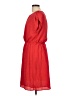 MICHAEL Michael Kors 100% Polyester Solid Red Casual Dress Size L - photo 5