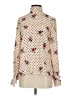 ModCloth 100% Polyester Floral Ivory Long Sleeve Blouse Size XS - photo 1