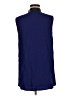 Elie Tahari Blue Sleeveless Button-Down Shirt Size M - photo 2