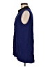 Elie Tahari Blue Sleeveless Button-Down Shirt Size M - photo 5