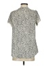Shein 100% Polyester Polka Dots Ivory Silver Short Sleeve T-Shirt Size 4 - photo 2
