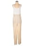Shinestar 100% Rayon Solid Ivory Jumpsuit Size M - photo 1