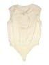 Express Outlet 100% Polyester Ivory Tan Bodysuit Size XL - photo 2
