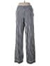 Lively Stripes Silver Casual Pants Size M - photo 2