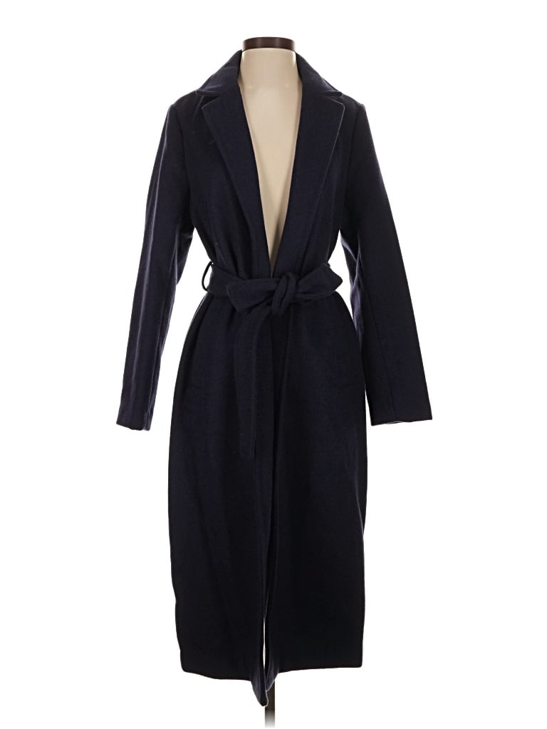 Pre-owned J By Joie Wool Coat In Blue