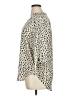 Lush 100% Polyester Animal Print Ivory 3/4 Sleeve Blouse Size XL - photo 5