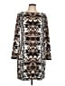 Vince Camuto Print Brown Casual Dress Size 12 - photo 1