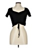 Zara Black Short Sleeve Top Size L - photo 1