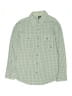 Dockers Checkered-gingham Green Long Sleeve Button-Down Shirt Size 10 - photo 1