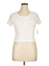 Miss Chievous Ivory Short Sleeve Top Size XL - photo 1
