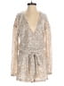 On Twelfth Silver Gold Cocktail Dress Size S - photo 1