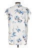 Unbranded Floral Ivory Short Sleeve Blouse Size L - photo 2