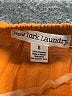 New York Laundry 100% Polyester Orange 3/4 Sleeve Blouse Size S - photo 7