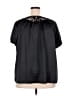 Assorted Brands Black Short Sleeve Blouse Size 2X (estimated) - photo 2