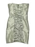 Nicole Miller Metallic Silver Cocktail Dress Size 2 - photo 2