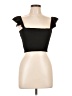 Shein Black Short Sleeve Top Size L - photo 1