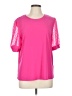 CeCe Pink Short Sleeve Top Size L - photo 1