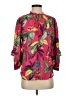Chico's Tropical Multi Color Red 3/4 Sleeve Blouse Size Sm (0.5) - photo 1