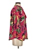 Chico's Tropical Multi Color Red 3/4 Sleeve Blouse Size Sm (0.5) - photo 4