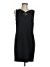 Ann Taylor 100% Polyester Stars Black Cocktail Dress Size 6 - photo 1
