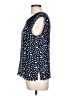Meadow Rue 100% Rayon Polka Dots Blue Sleeveless Blouse Size L - photo 5