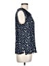 Meadow Rue 100% Rayon Polka Dots Blue Sleeveless Blouse Size L - photo 4