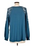 Torrid Teal Long Sleeve Blouse Size Med Plus (00) - photo 2