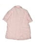 Lands' End Solid Pink Short Sleeve Button-Down Shirt Size 6 - 8 - photo 2