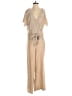 H&M Stripes Tan Ivory Jumpsuit Size S - photo 1