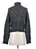 LINE Tweed Gray Turtleneck Sweater Size XS - photo 2