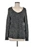 Eileen Fisher 100% Cotton Tweed Gray Pullover Sweater Size M - photo 1