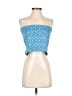 New Pink Blue Sleeveless Blouse Size S - photo 1