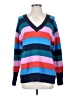 Halogen Stripes Multi Color Blue Pullover Sweater Size S - photo 1