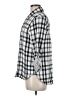 Michael Stars Checkered-gingham Silver Long Sleeve Button-Down Shirt Size Med (1) - photo 5