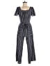 Monteau Stripes Blue Jumpsuit Size M - photo 1